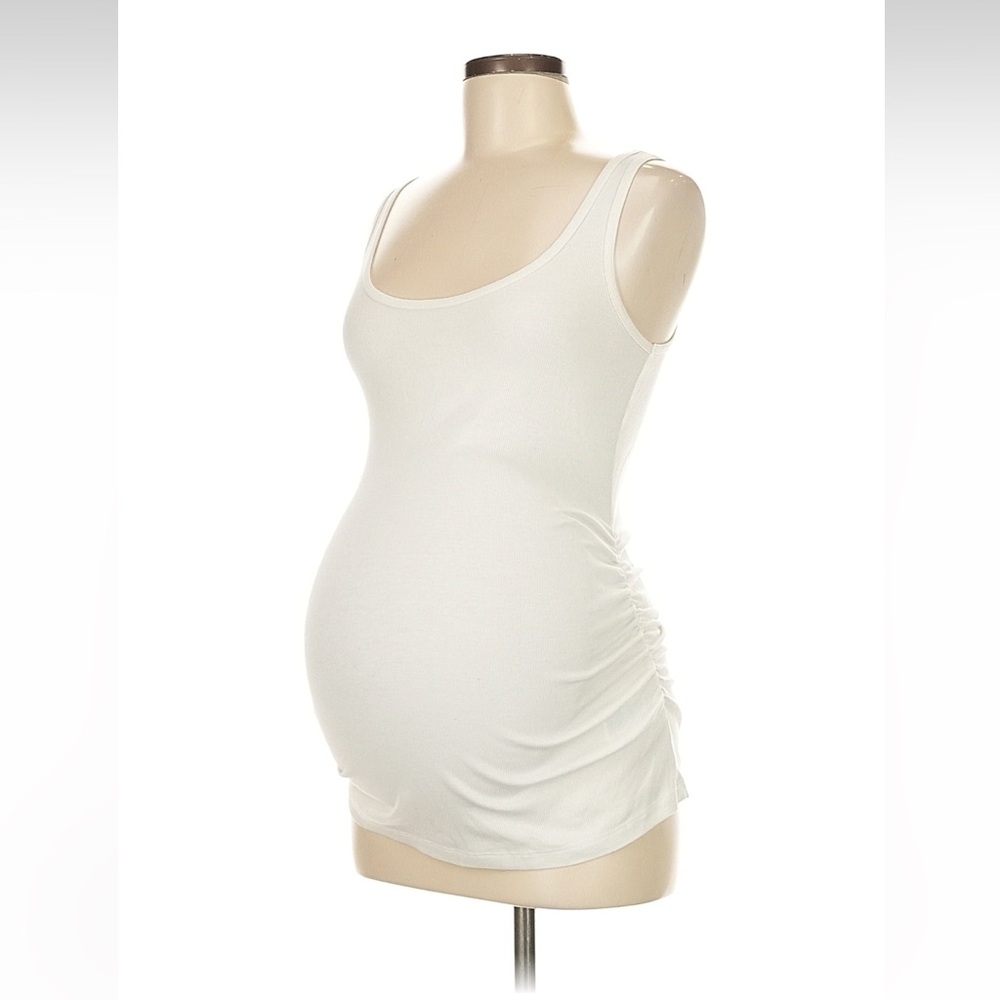 Old Navy Cream Maternity Tank Top